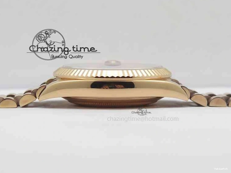 RG Edition On Best A3255 RG President Noob 228239 40mm 1:1 RG Bracelet Day-Date Dial 0409